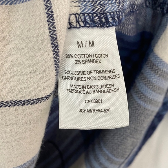 WindRiver Flannel Shirt Plaid with Roll Tab Sleeves - Picture 3 of 8